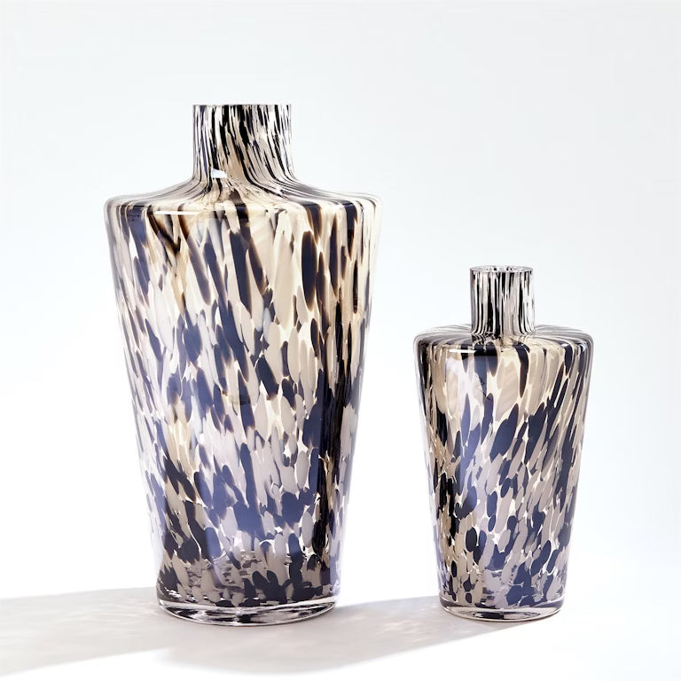 Confetti Shoulder Vase - Black/Beige - Sm