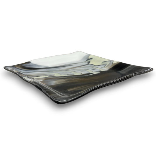 Custom-Made Glass Fused Square Plate