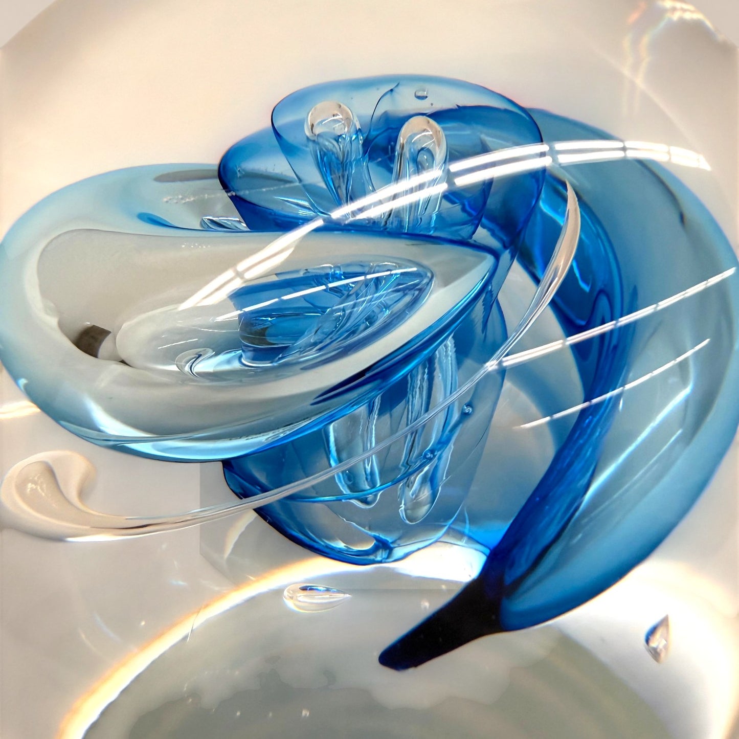 Blue Swirl Paperweight