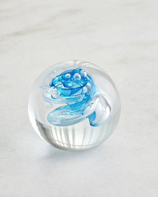 Blue Swirl Paperweight