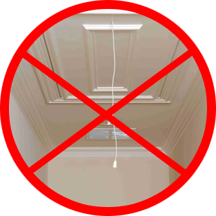 Attic Ease Ladder Pull System Kit - Brass Finish - Lion's Head Pull Ring