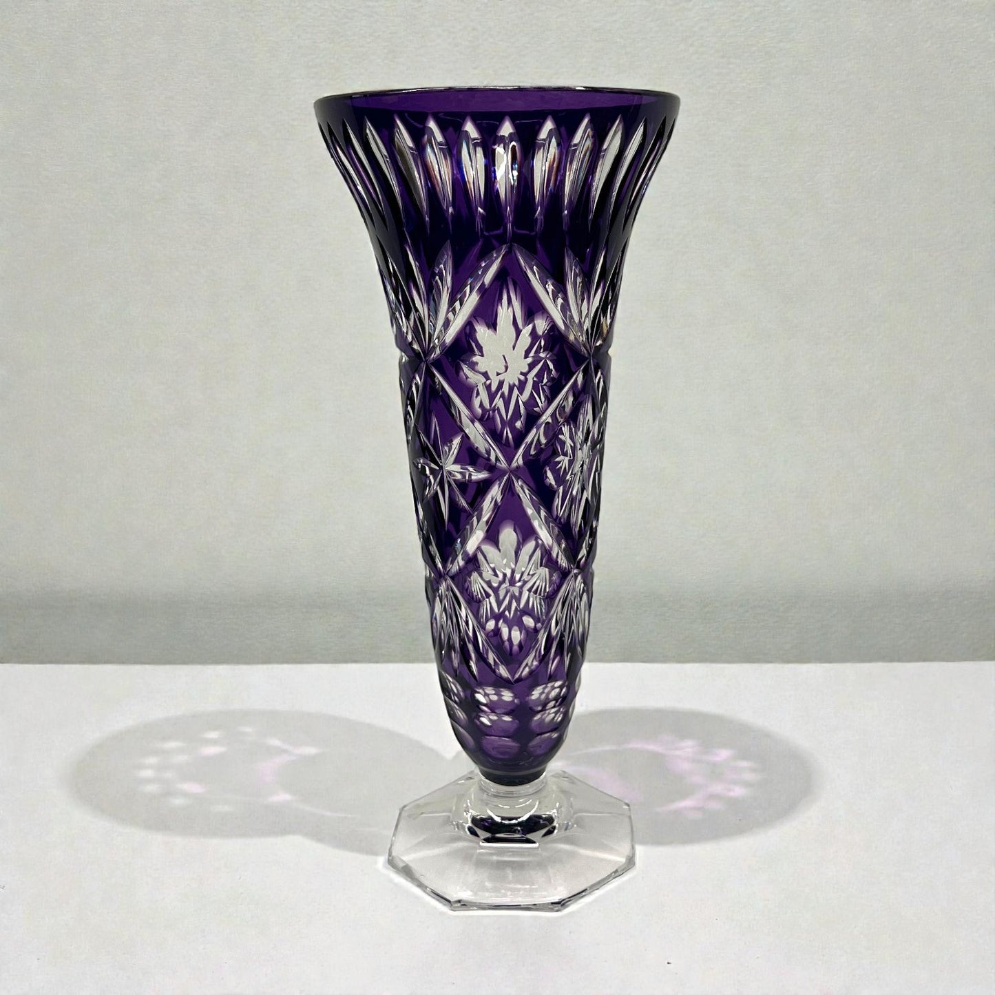 Vintage Amethyst Crystal Vase