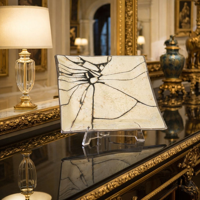 Custom-Made Glass Fused Plates (Set of 4)