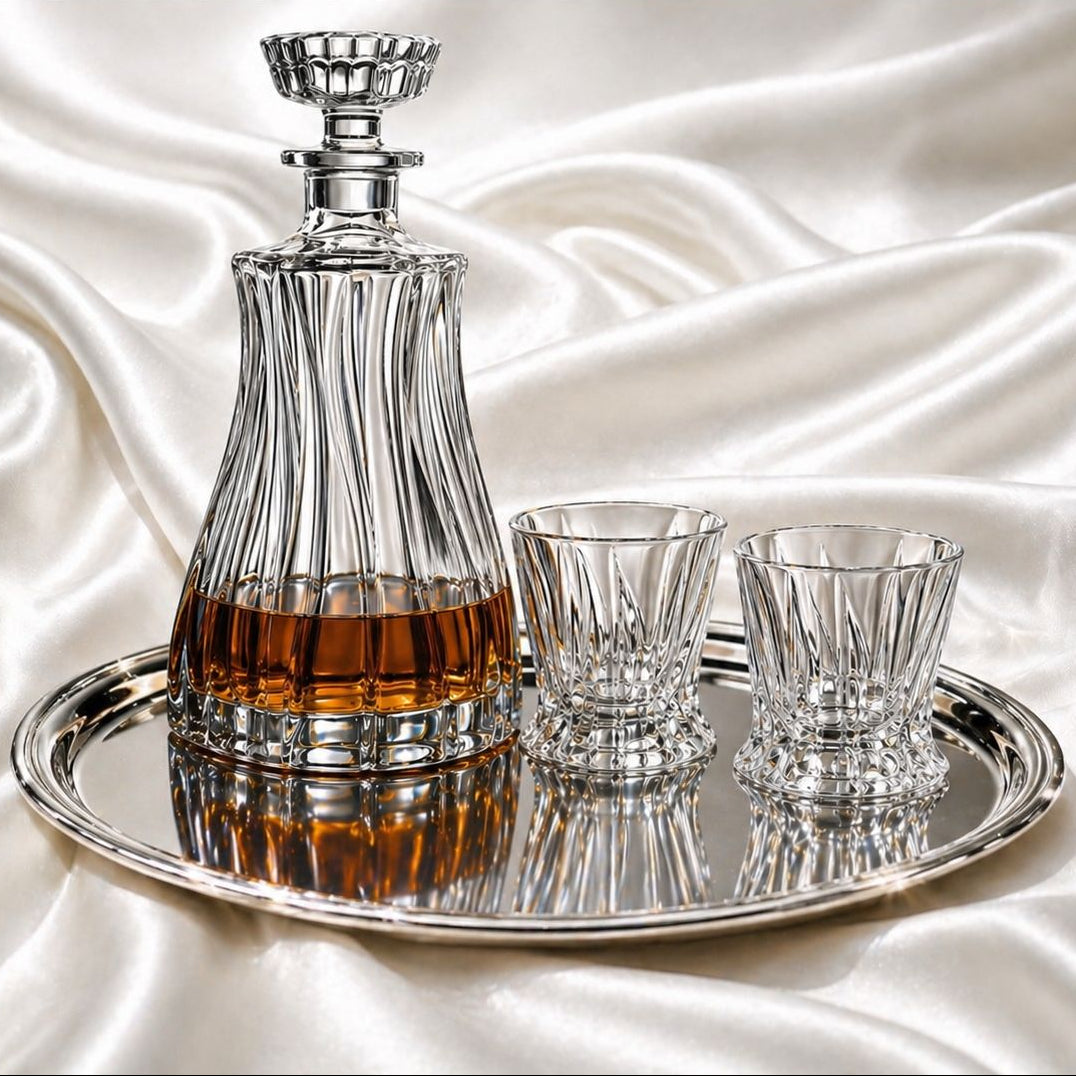 Luxury Silver Plated Brass Oval Serving Tray