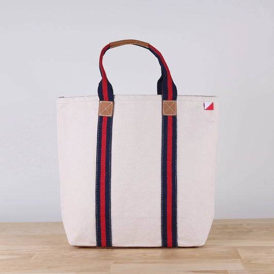 Society Canvas Leather Tote Bag