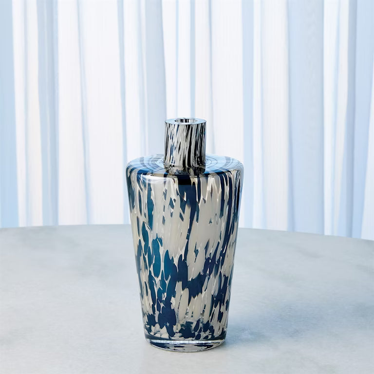 Confetti Shoulder Vase - Black/Beige - Sm