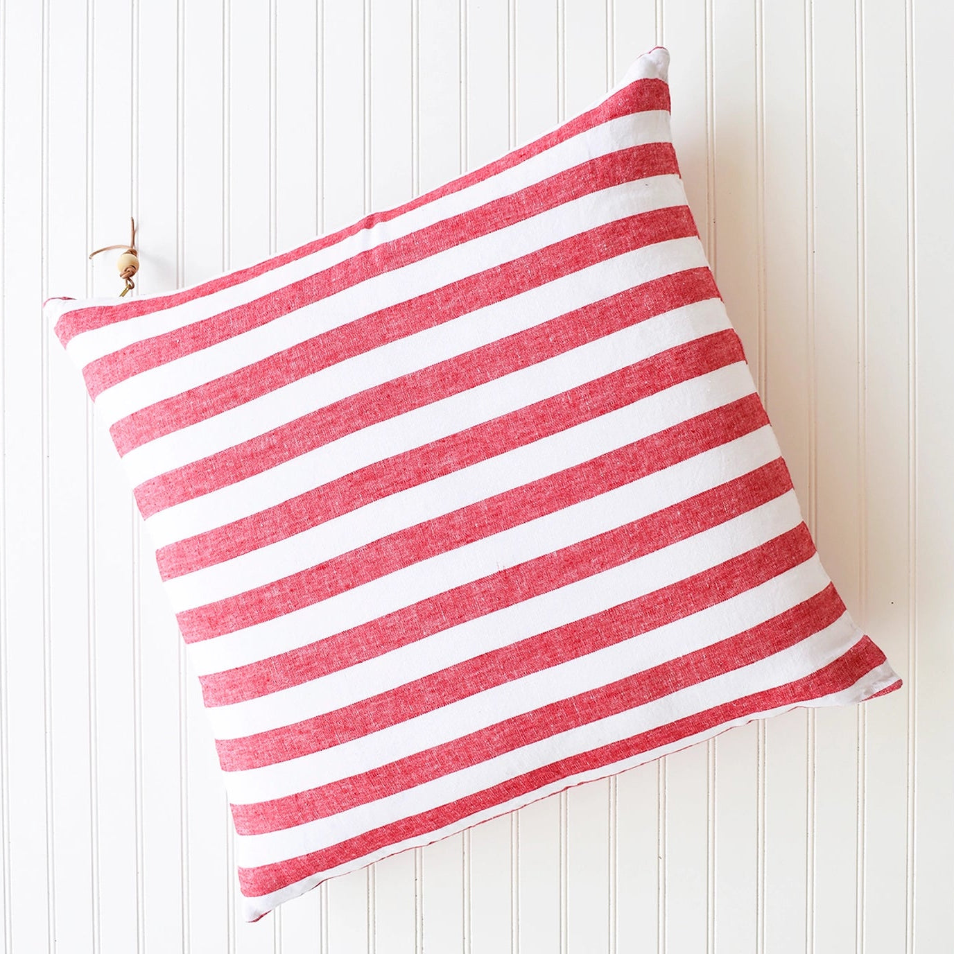 Red & White Stripe Pillow