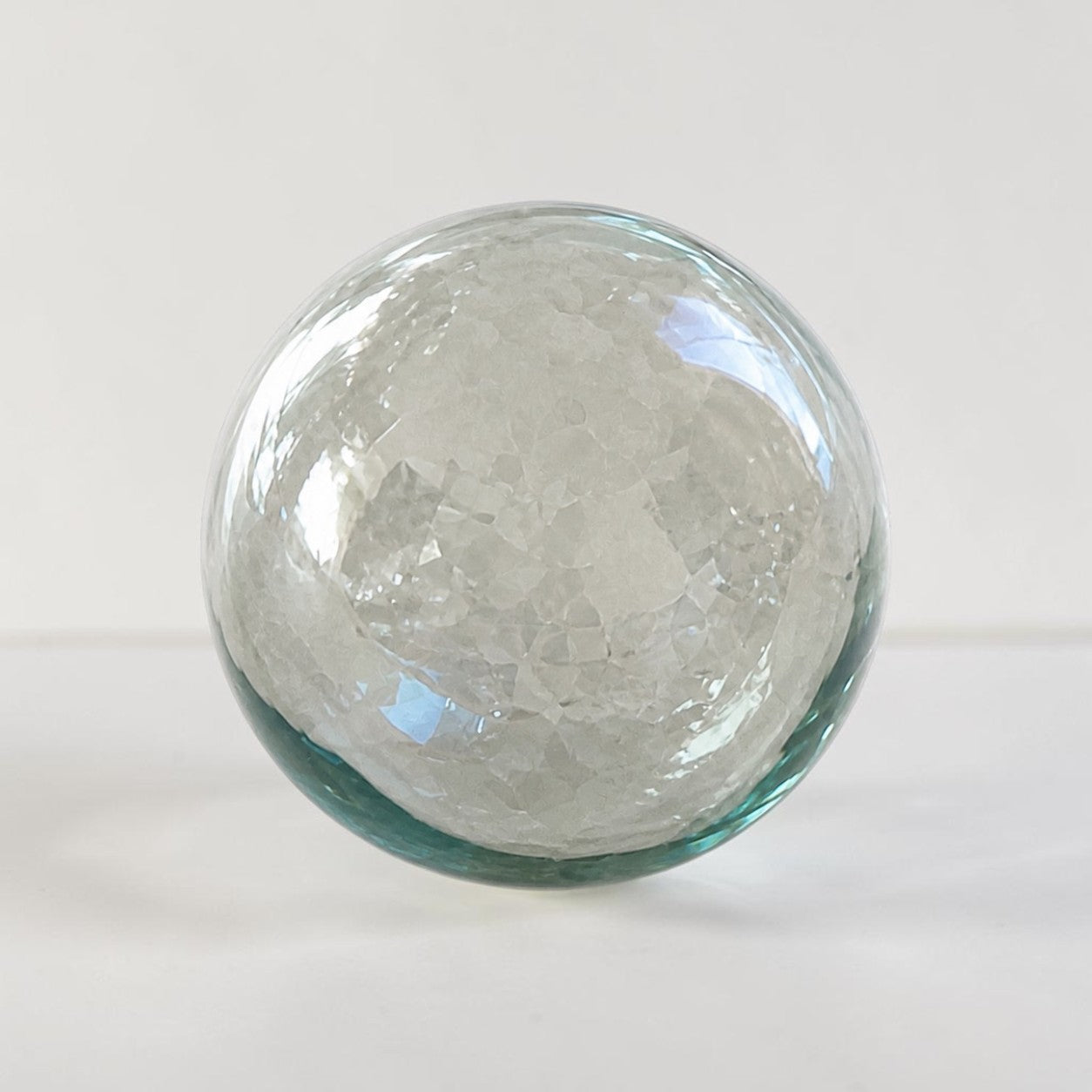 Recycled Glass Balls - Set of 6 - Clear