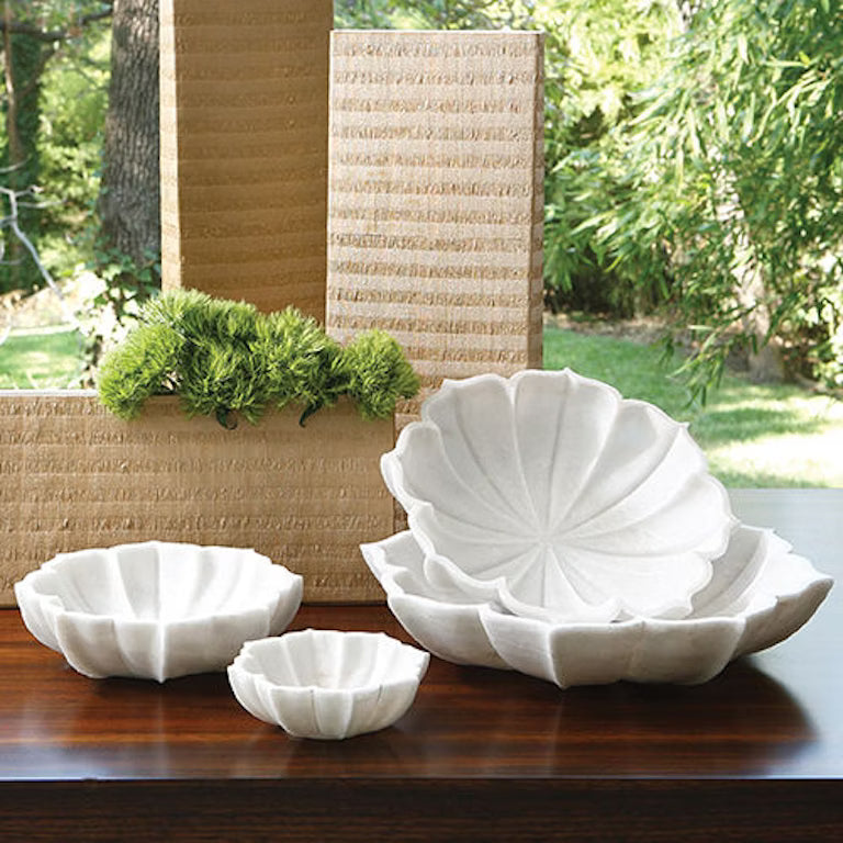 Marble Petal Bowl - Med
