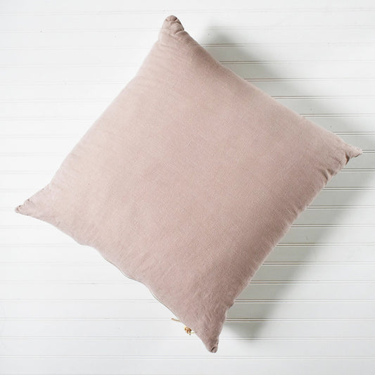 Shadow Rose Washed Linen Pillow