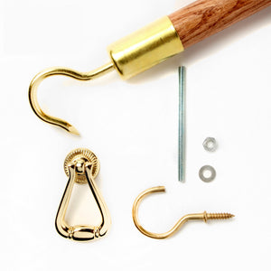 Attic Ease Ladder Pull System Kit - Brass Finish