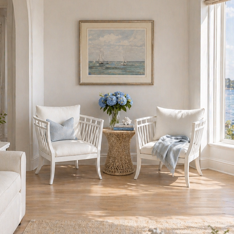 Hyannis Port Occasional Chair - Whitewash