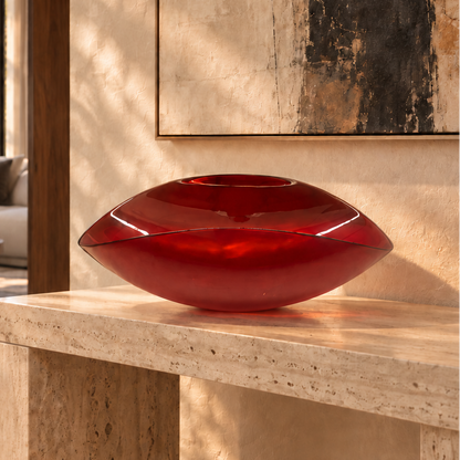 Folded Bowl - Deep Red - Lg