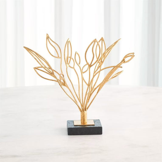 Windswept Sculpture - Gold Leaf