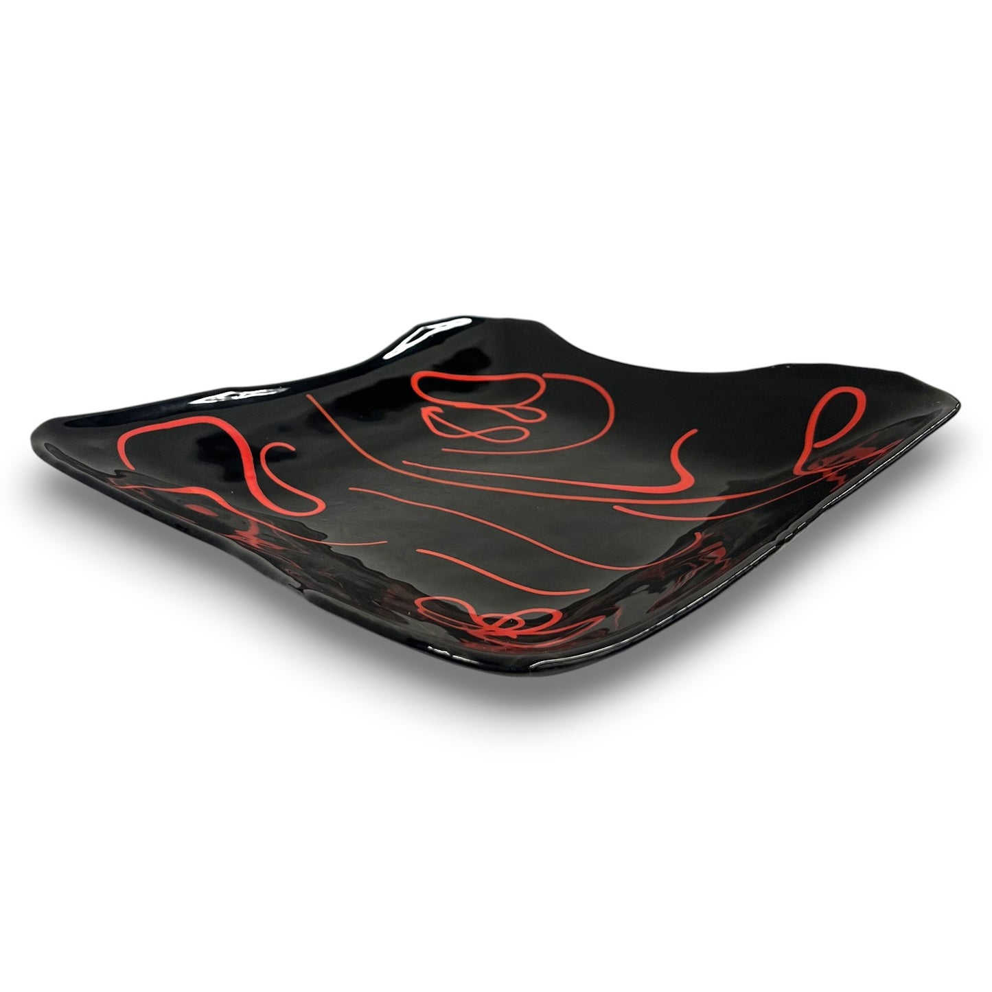 Custom-Made Glass Fused Square Plate