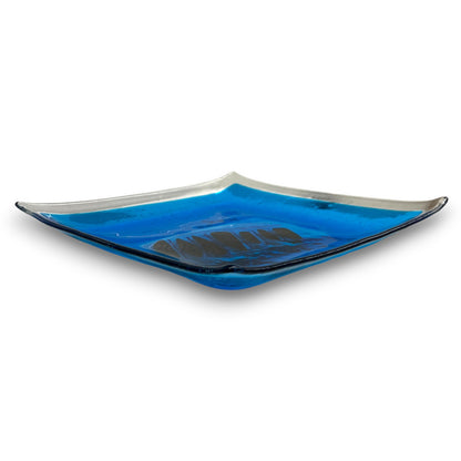 Custom-Made Glass Fused Square Plate