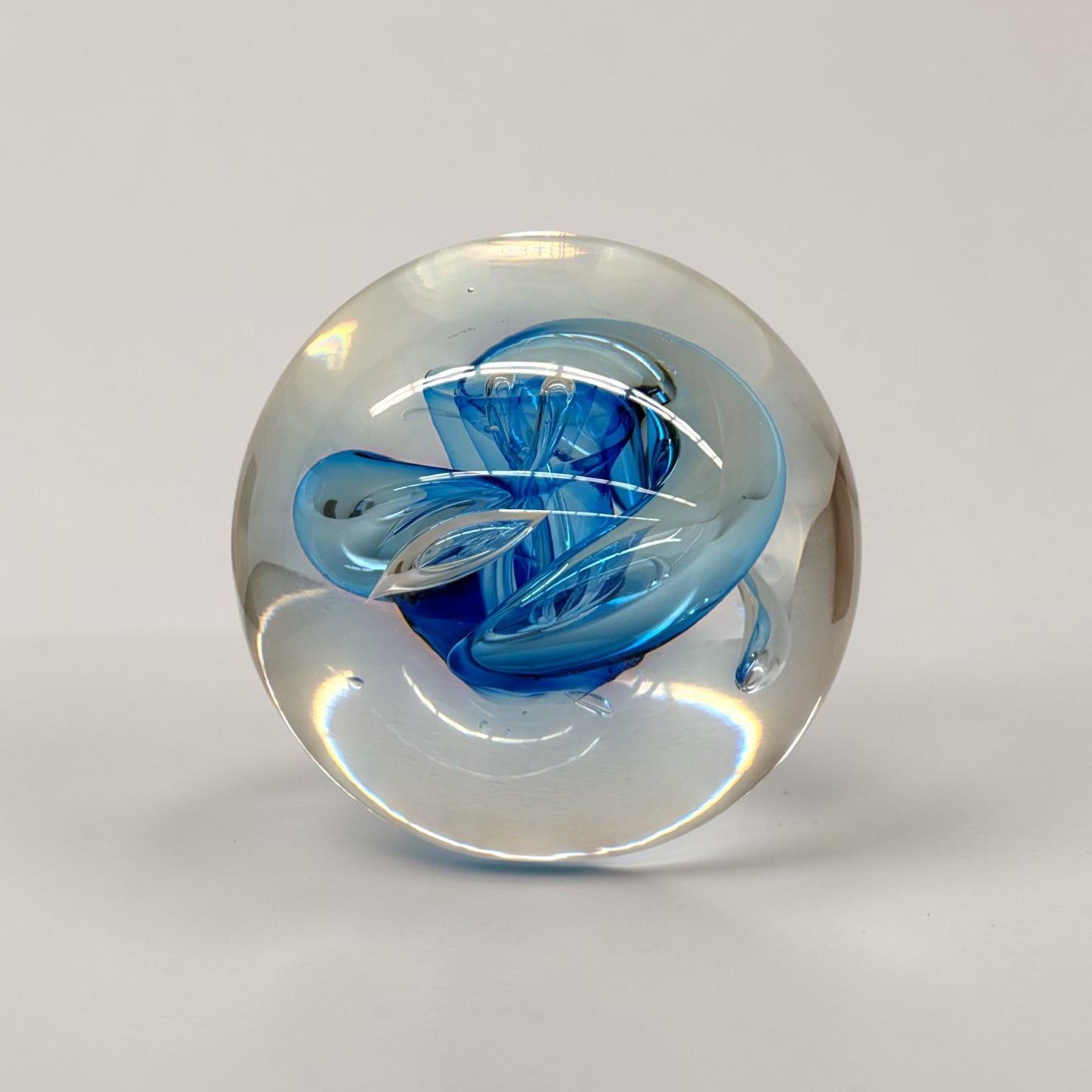 Blue Swirl Paperweight