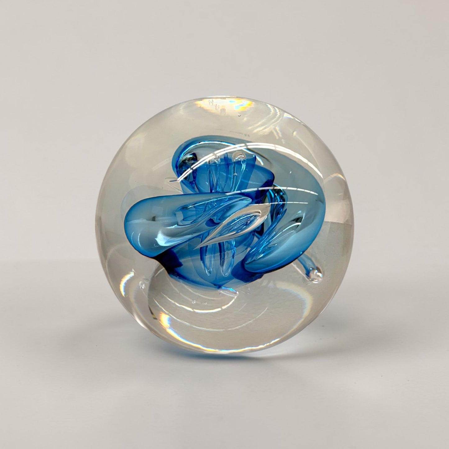 Blue Swirl Paperweight