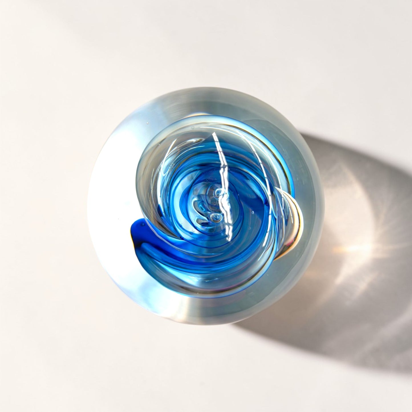Blue Swirl Paperweight