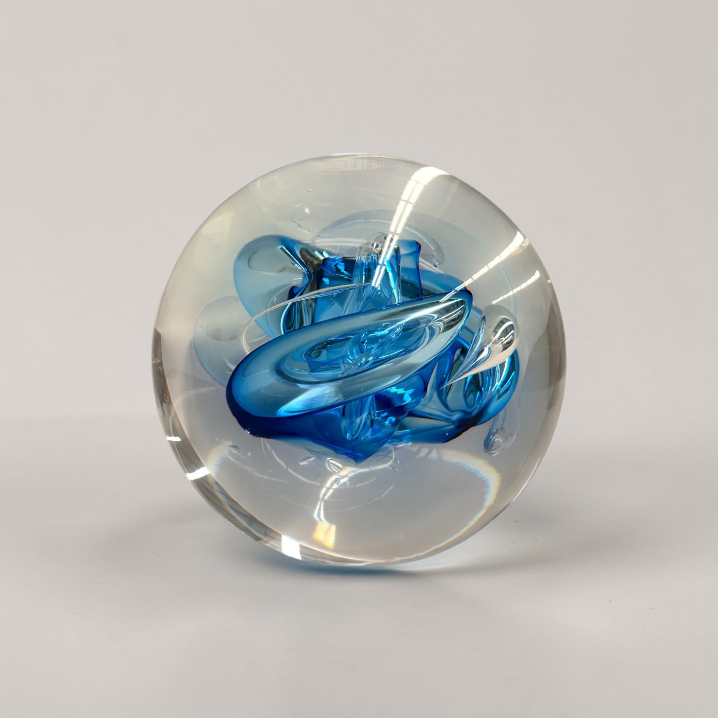 Blue Swirl Paperweight