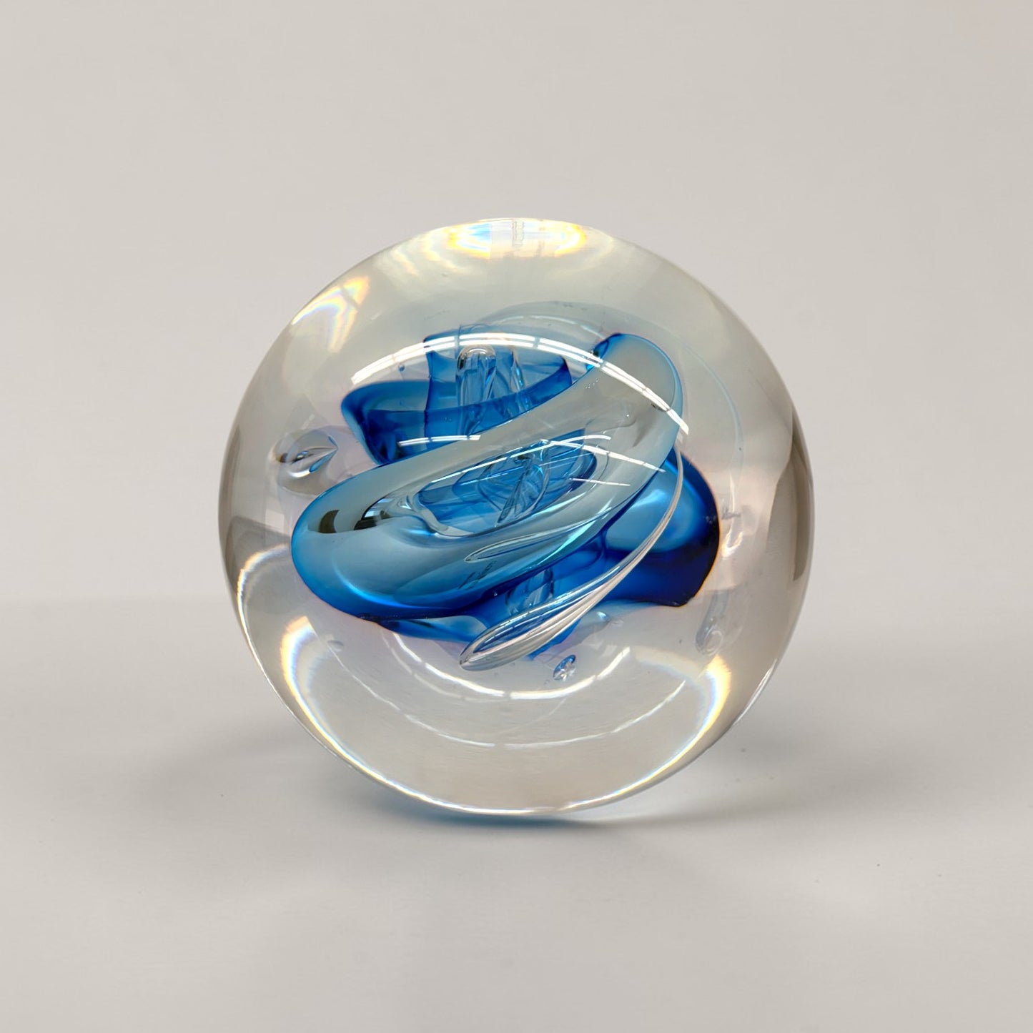 Blue Swirl Paperweight