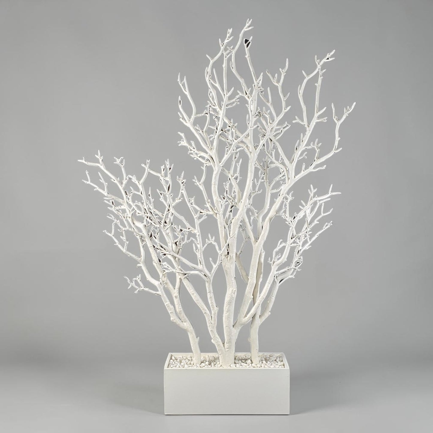 White Dormant Tree w/ Pot