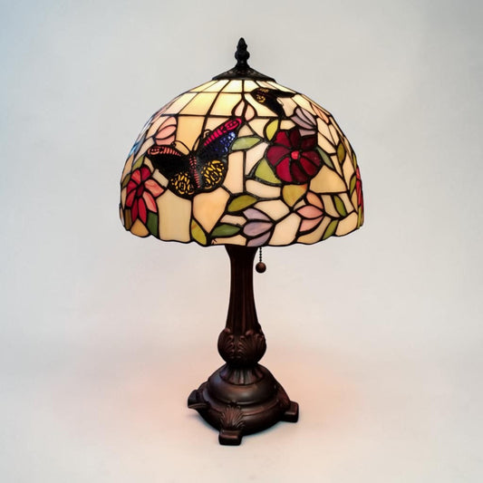 19" Tiffany Style Butterfly Table Lamp