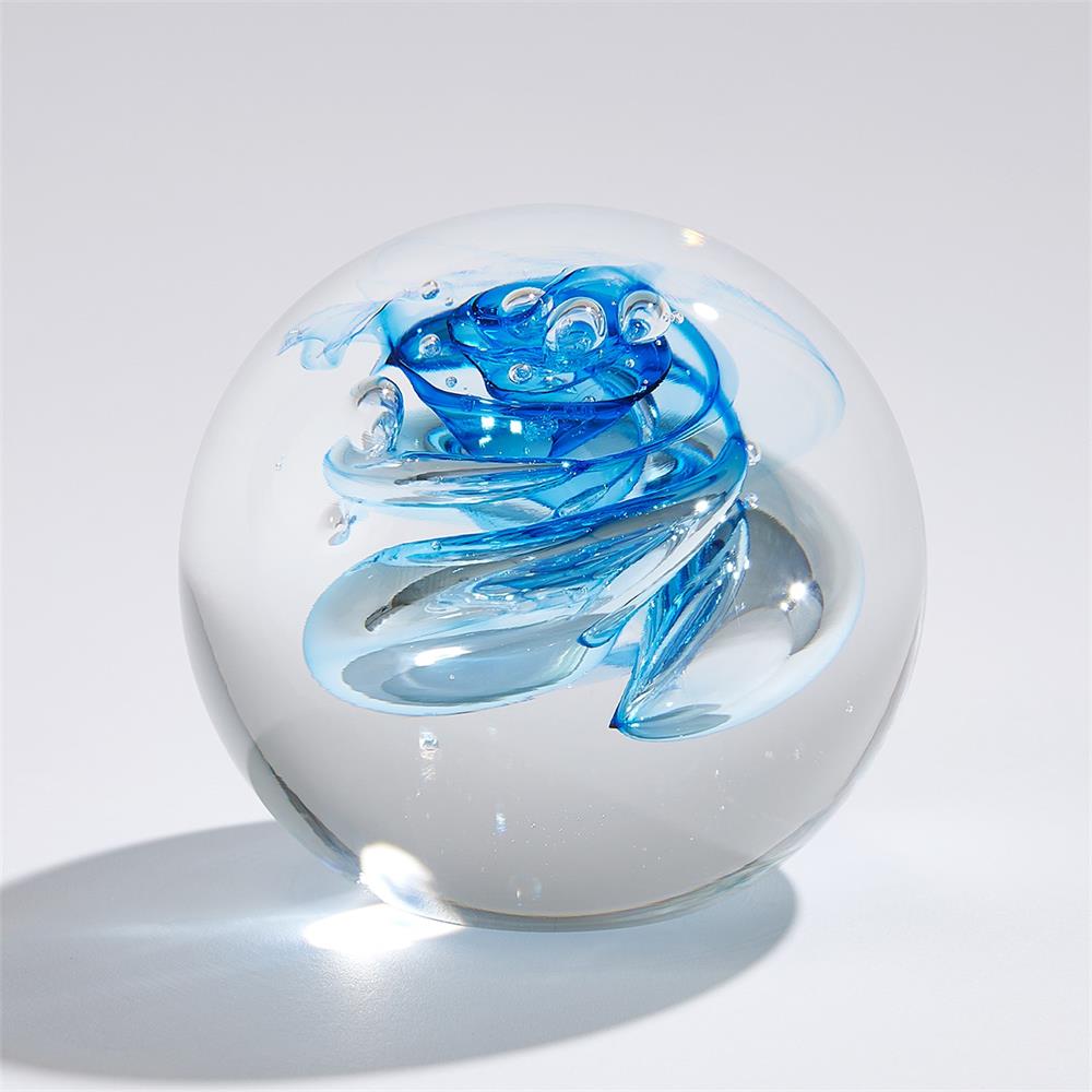 Blue Swirl Paperweight