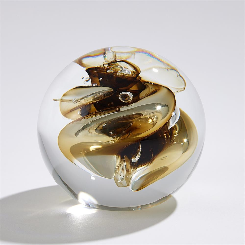 Moss Green Swirl Paperweight