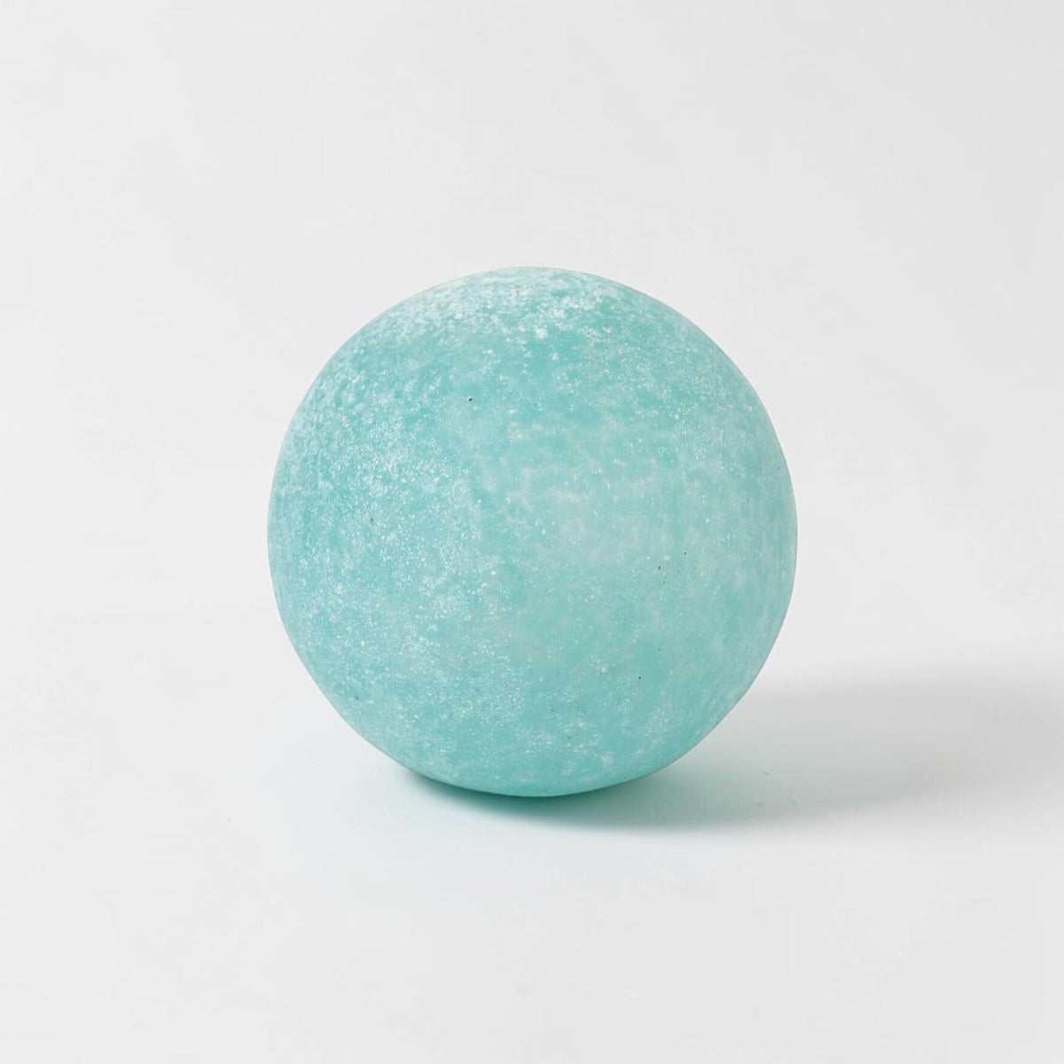Teal Frosted Glass Ball - 4"
