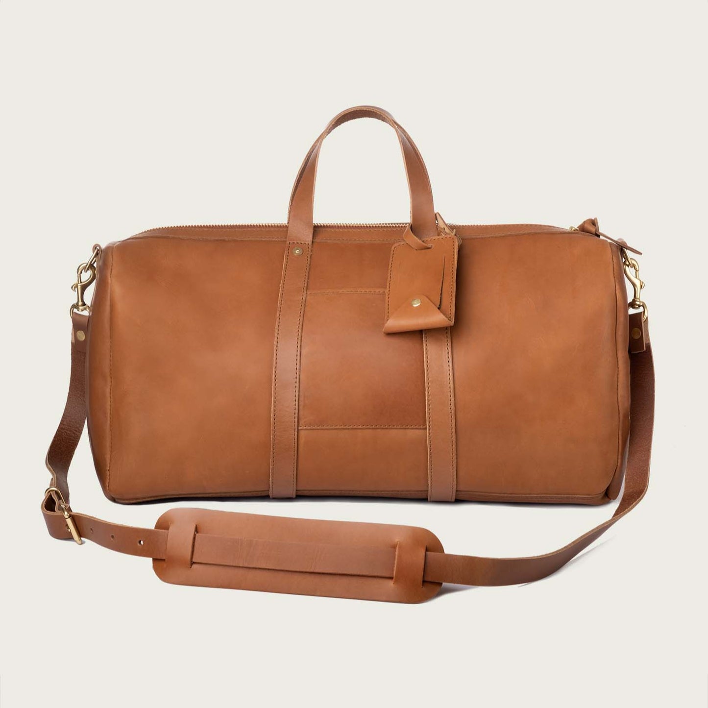Pan Am Leather Duffle Bag