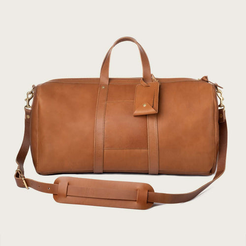 Pan Am Leather Duffle Bag