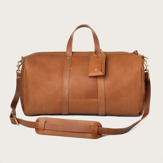 Pan Am Leather Duffle Bag