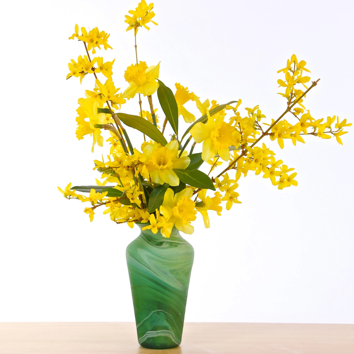 Deep Currents Green Vase