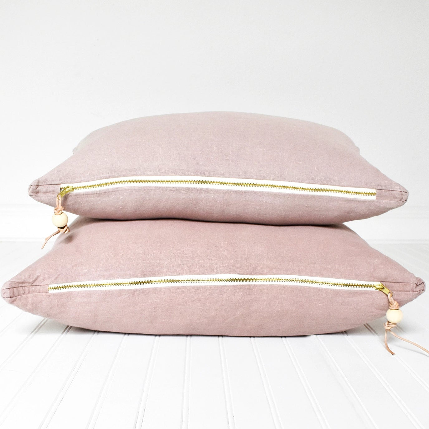 Shadow Rose Washed Linen Pillow