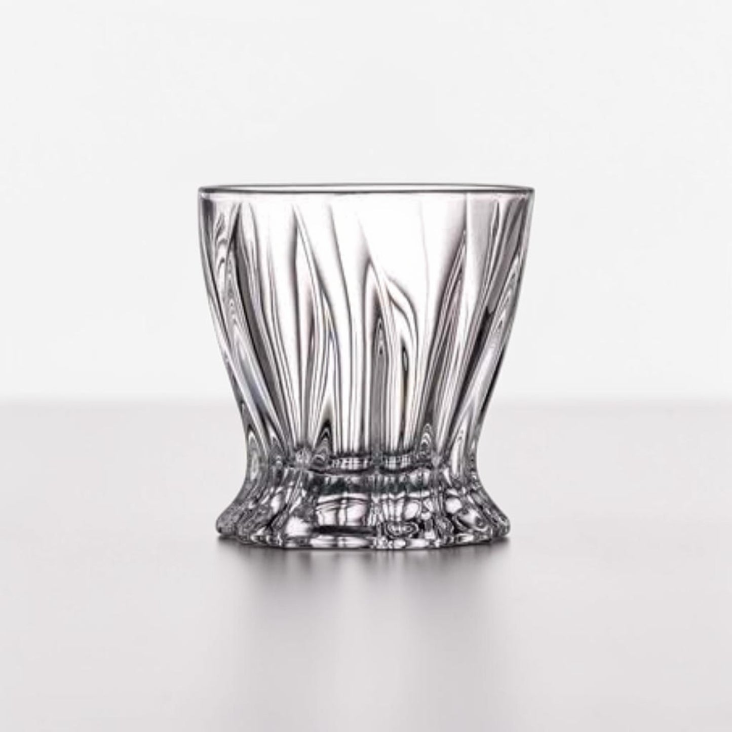 Bohemian Crystal Whiskey Decanter & 2 Glasses