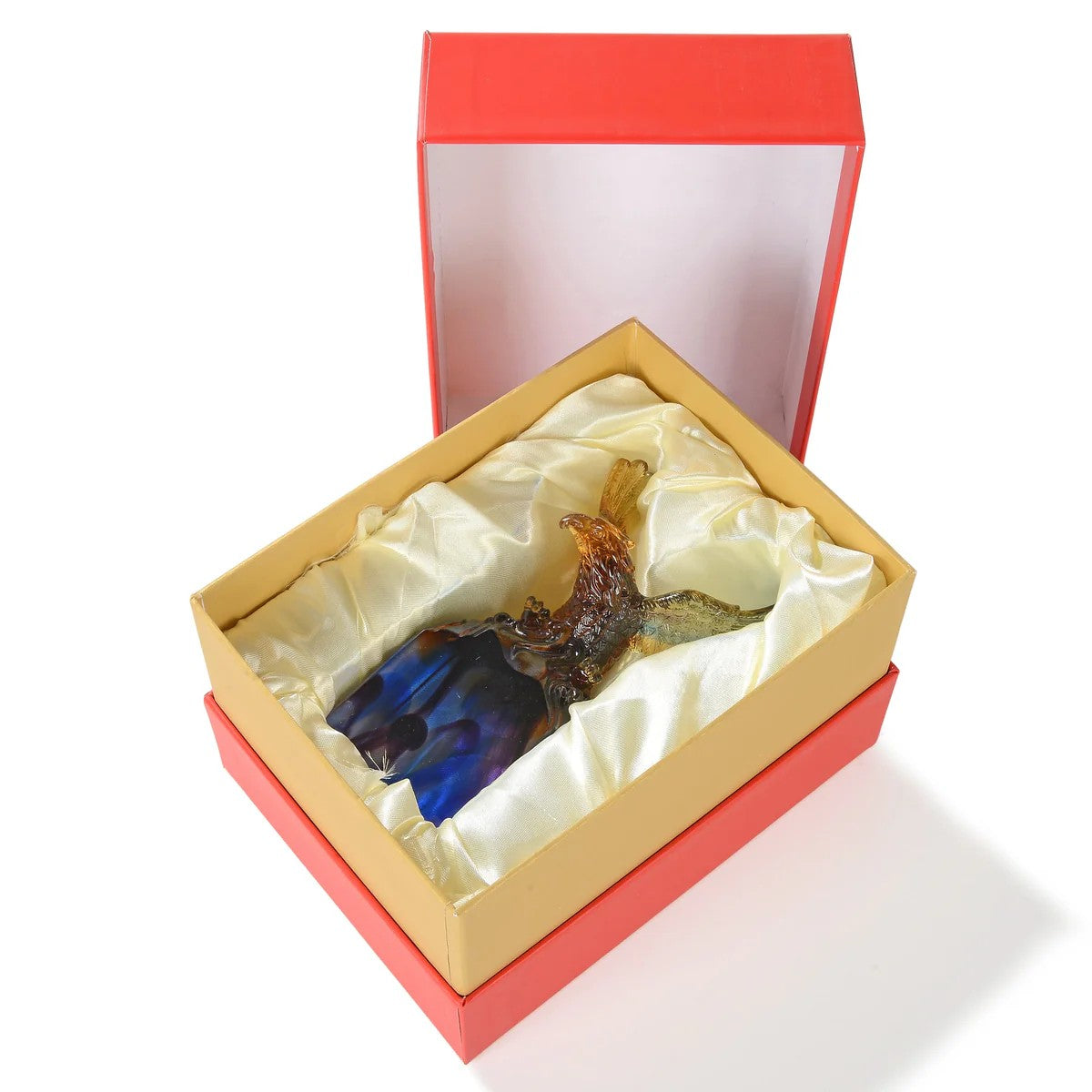 Majestic Eagle Crystal Carving