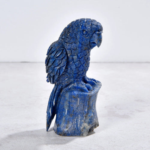 Natural Lapis Parrot Gemstone Carving