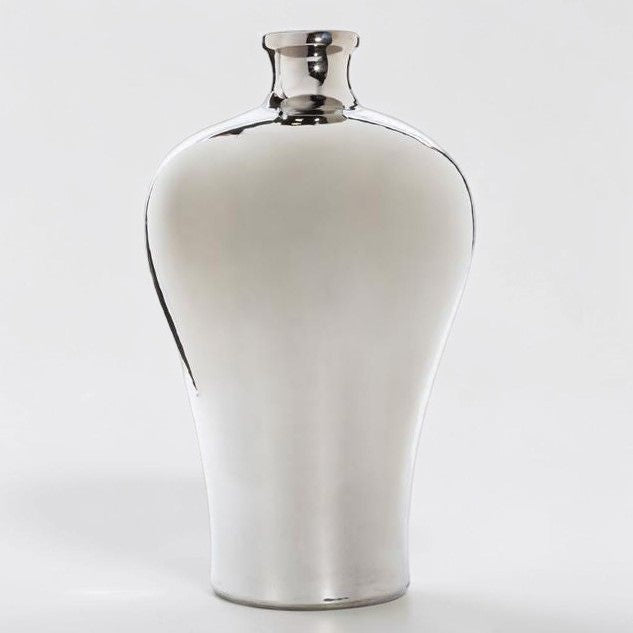 Silver Shine Prunus Vase
