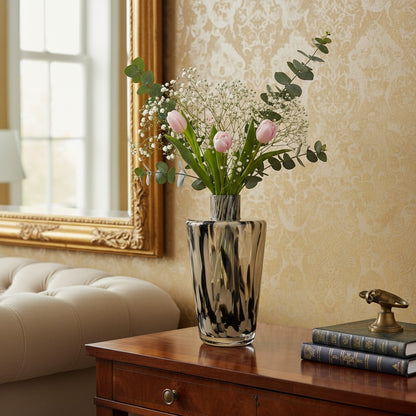 Confetti Shoulder Vase - Black/Beige - Sm