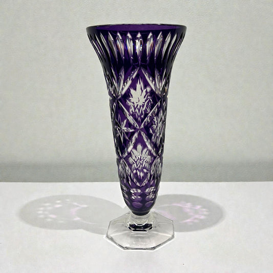Vintage Amethyst Crystal Vase